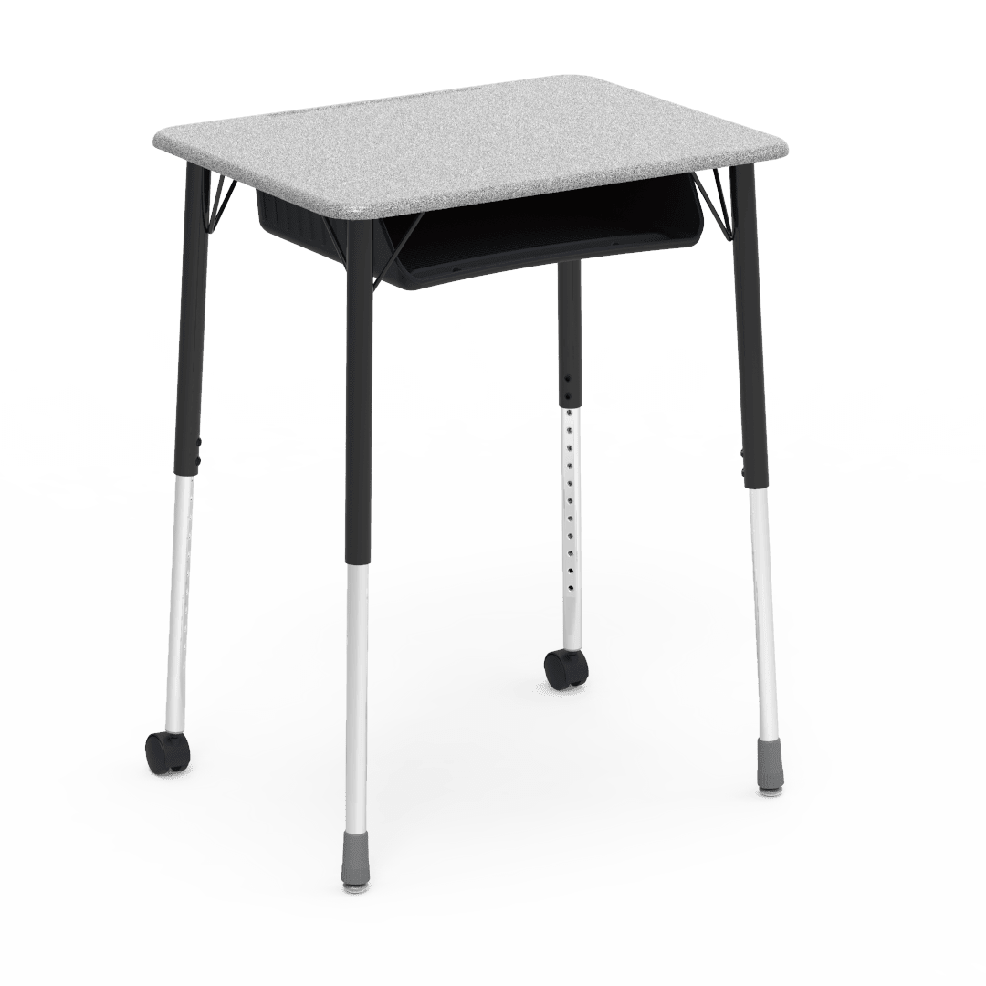 Virco ZUMA Series Student Desk with Book Box Adj Height 26"W x 20"D x 22"-34"H (DESK-ZADJ2026BOXMC2) - SchoolOutlet