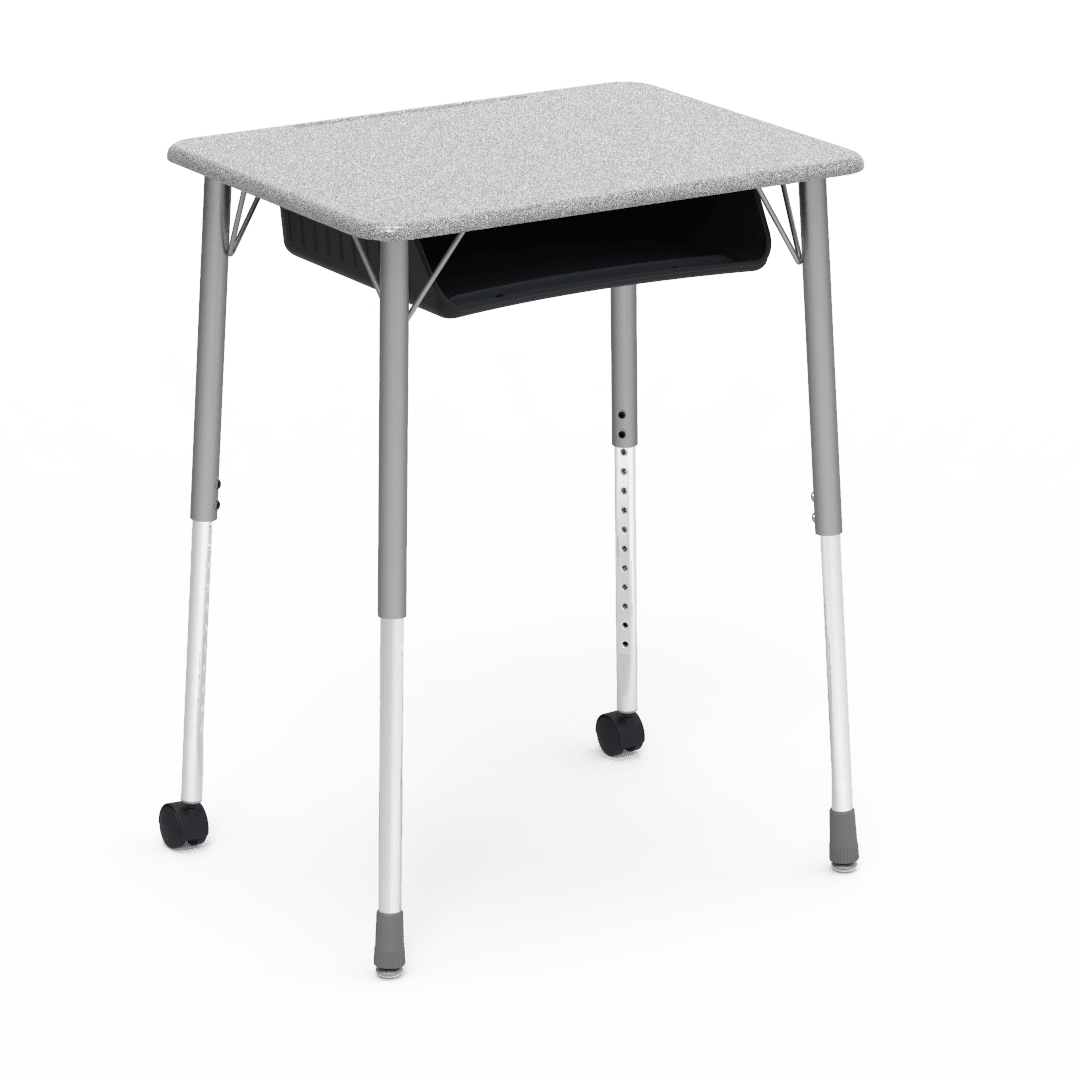 Virco ZUMA Series Student Desk with Book Box Adj Height 26"W x 20"D x 22"-34"H (DESK-ZADJ2026BOXMC2) - SchoolOutlet