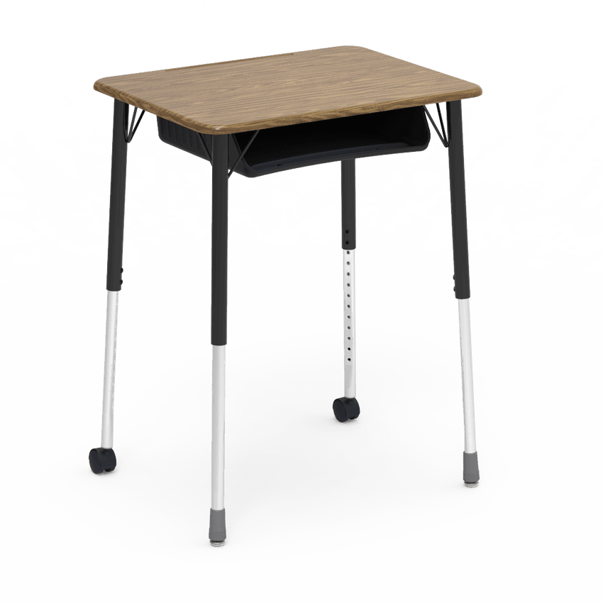 Virco ZUMA Series Student Desk with Book Box Adj Height 26"W x 20"D x 22"-34"H (DESK-ZADJ2026BOXMC2) - SchoolOutlet