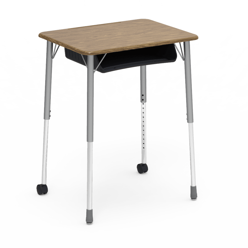 Virco ZUMA Series Student Desk with Book Box Adj Height 26"W x 20"D x 22"-34"H (DESK-ZADJ2026BOXMC2) - SchoolOutlet