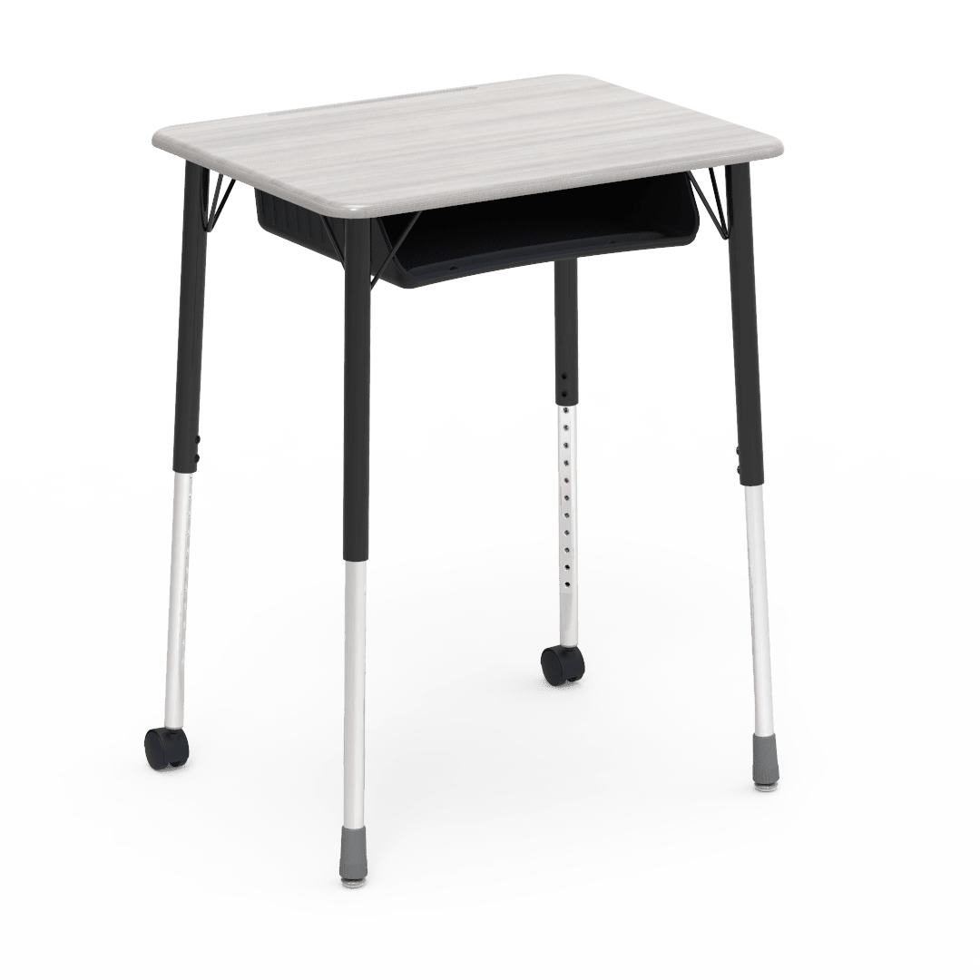Virco ZUMA Series Student Desk with Book Box Adj Height 26"W x 20"D x 22"-34"H (DESK-ZADJ2026BOXMC2) - SchoolOutlet