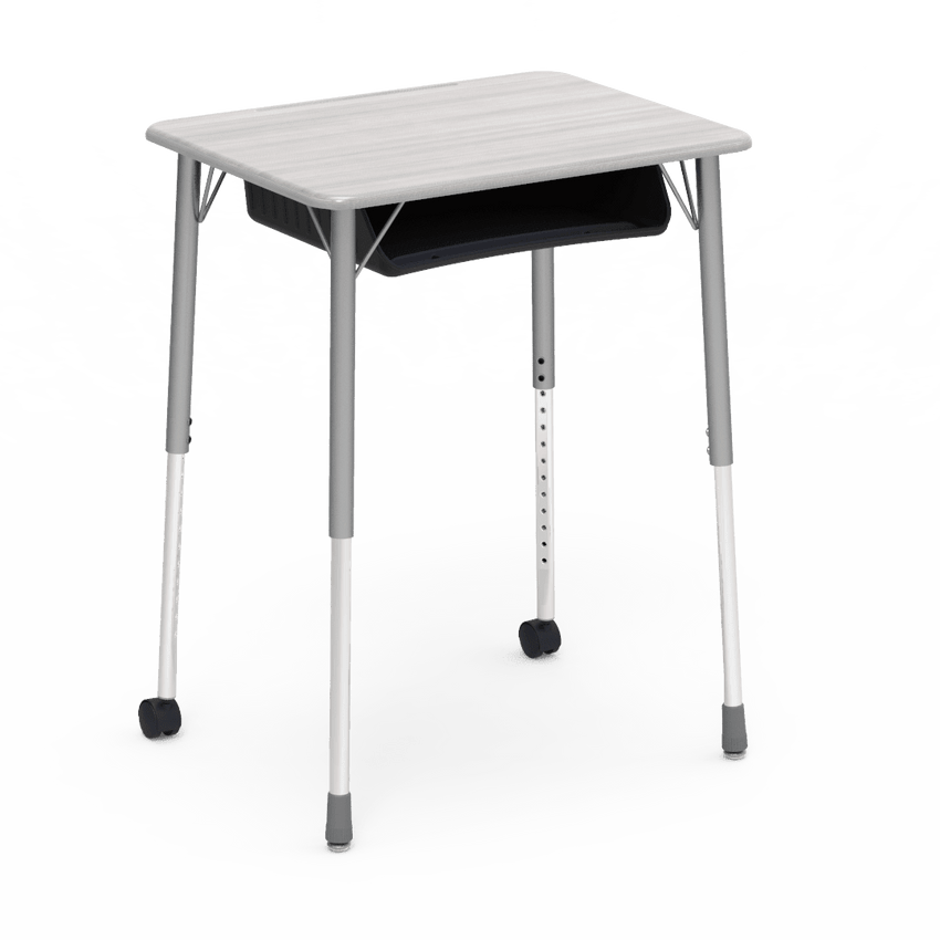 Virco ZUMA Series Student Desk with Book Box Adj Height 26"W x 20"D x 22"-34"H (DESK-ZADJ2026BOXMC2) - SchoolOutlet