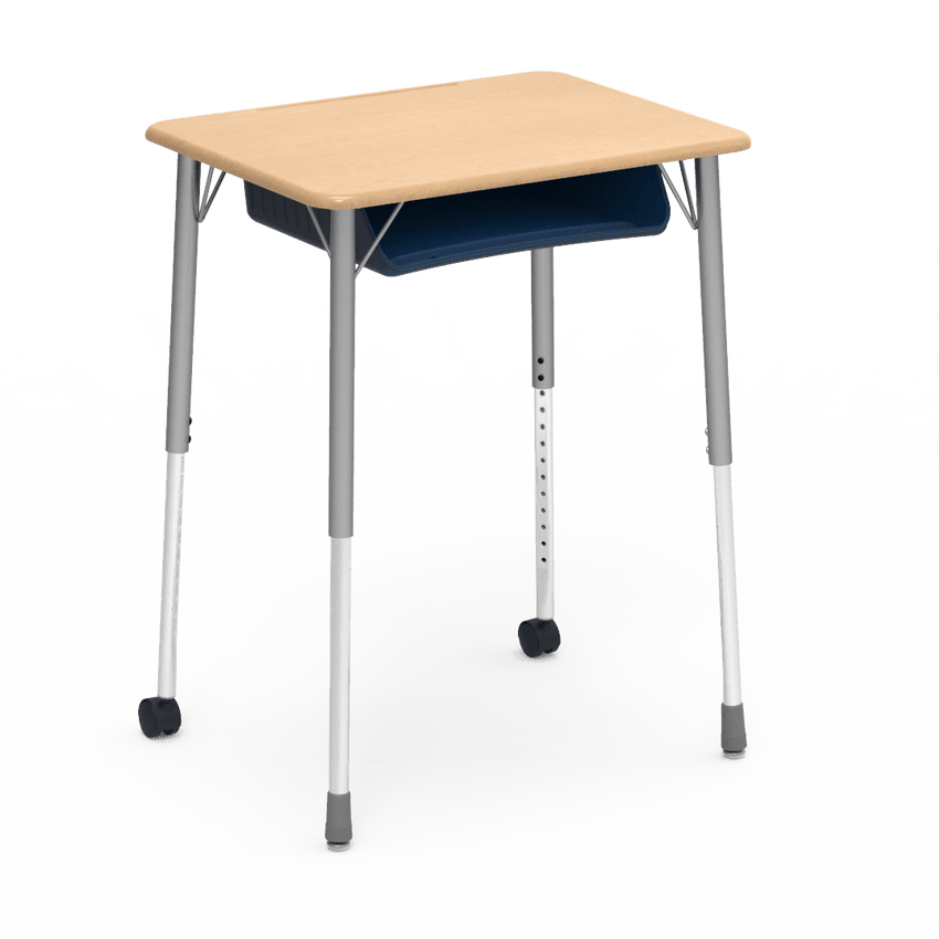 Virco ZUMA Series Student Desk with Book Box Adj Height 26"W x 20"D x 22"-34"H (DESK-ZADJ2026BOXMC2) - SchoolOutlet