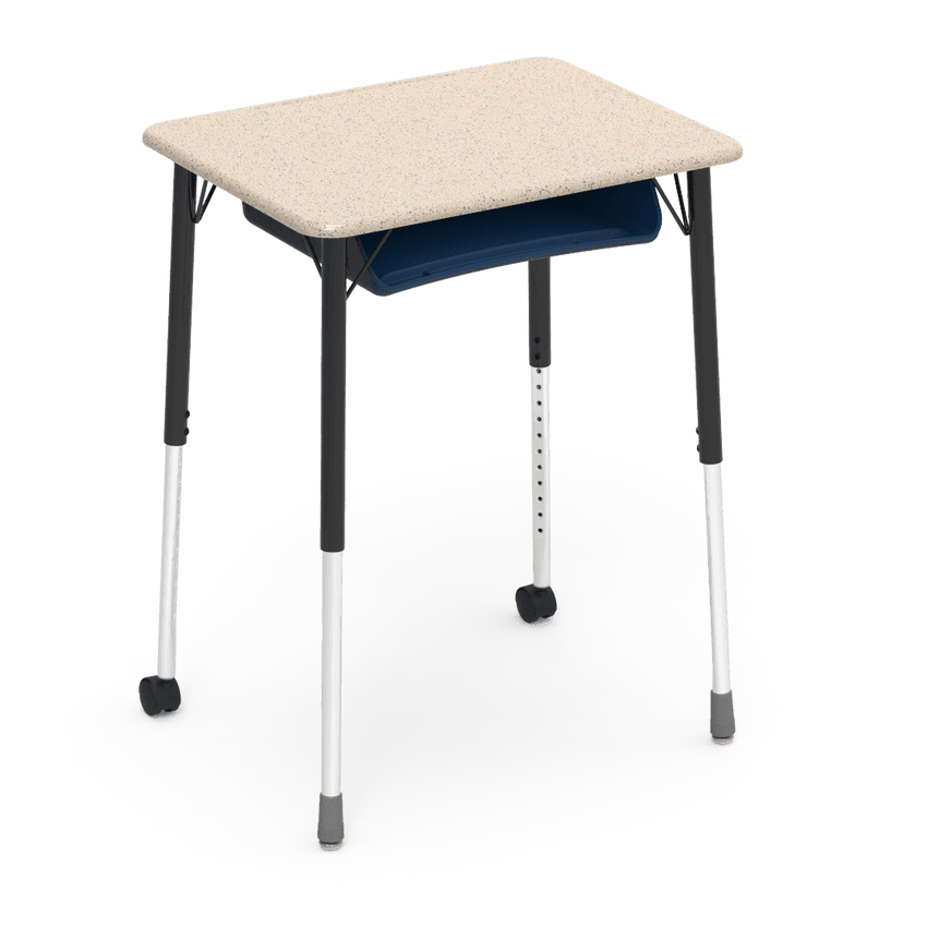 Virco ZUMA Series Student Desk with Book Box Adj Height 26"W x 20"D x 22"-34"H (DESK-ZADJ2026BOXMC2) - SchoolOutlet