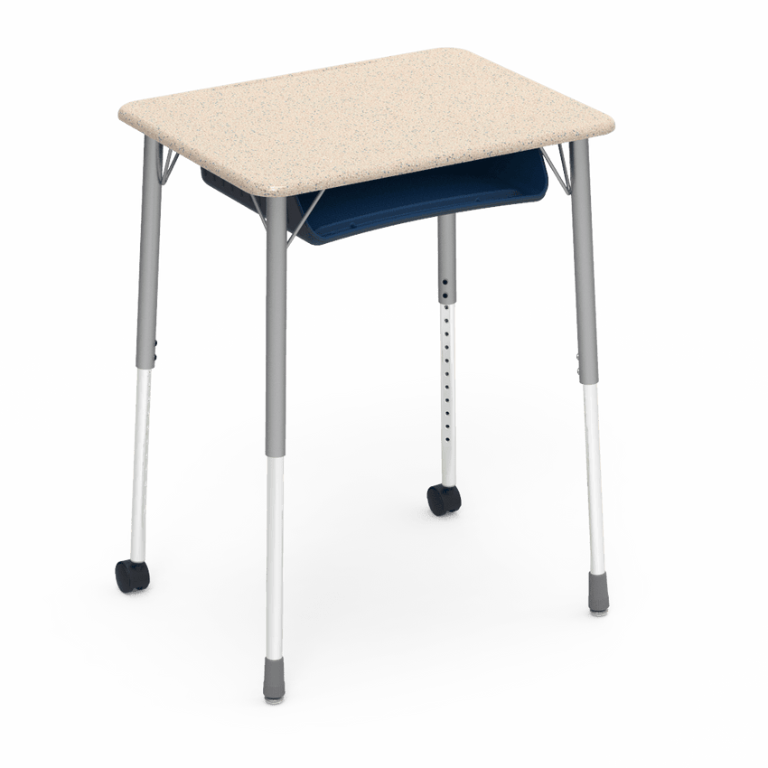 Virco ZUMA Series Student Desk with Book Box Adj Height 26"W x 20"D x 22"-34"H (DESK-ZADJ2026BOXMC2) - SchoolOutlet