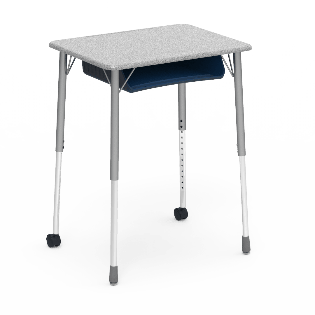 Virco ZUMA Series Student Desk with Book Box Adj Height 26"W x 20"D x 22"-34"H (DESK-ZADJ2026BOXMC2) - SchoolOutlet
