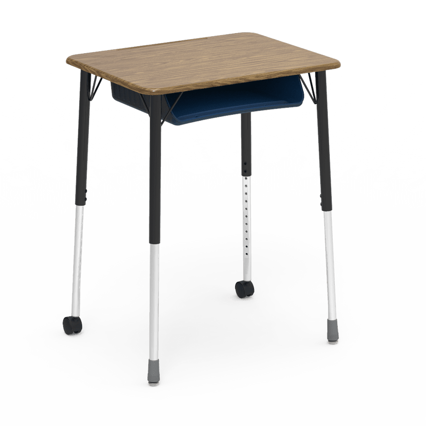 Virco ZUMA Series Student Desk with Book Box Adj Height 26"W x 20"D x 22"-34"H (DESK-ZADJ2026BOXMC2) - SchoolOutlet