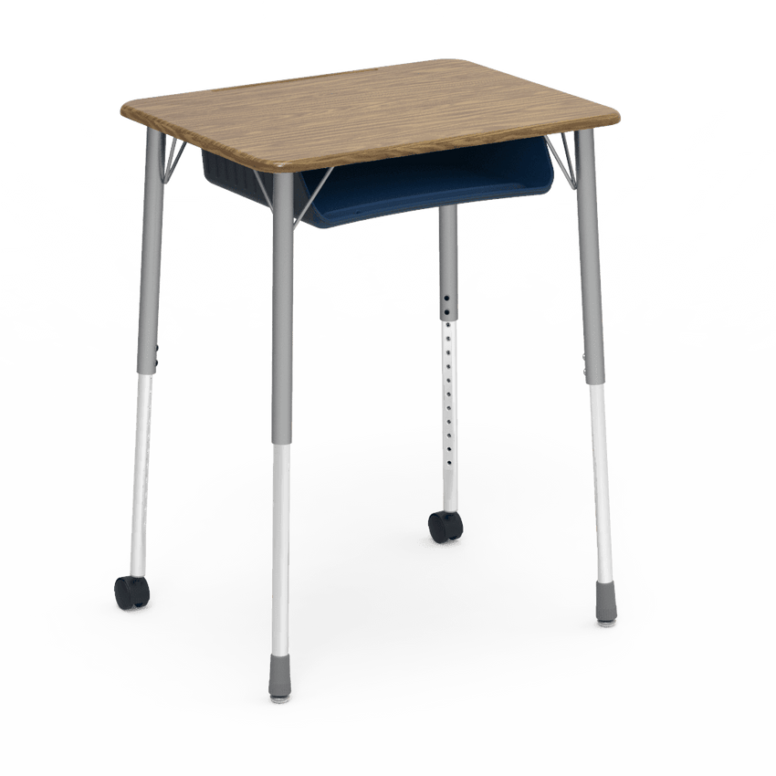 Virco ZUMA Series Student Desk with Book Box Adj Height 26"W x 20"D x 22"-34"H (DESK-ZADJ2026BOXMC2) - SchoolOutlet