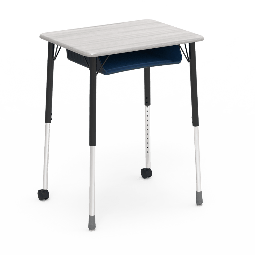 Virco ZUMA Series Student Desk with Book Box Adj Height 26"W x 20"D x 22"-34"H (DESK-ZADJ2026BOXMC2) - SchoolOutlet