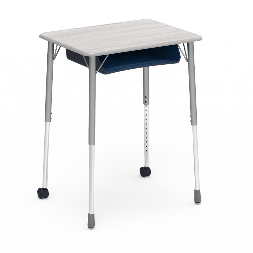Virco ZUMA Series Student Desk with Book Box Adj Height 26"W x 20"D x 22"-34"H (DESK-ZADJ2026BOXMC2) - SchoolOutlet