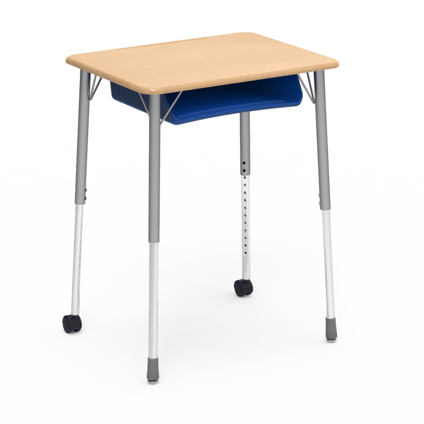 Virco ZUMA Series Student Desk with Book Box Adj Height 26"W x 20"D x 22"-34"H (DESK-ZADJ2026BOXMC2) - SchoolOutlet