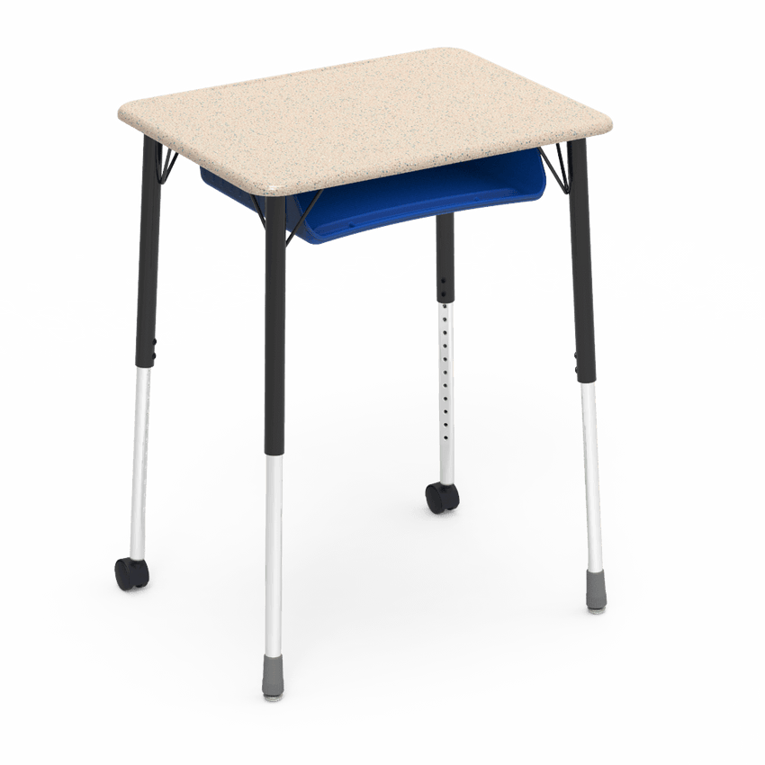 Virco ZUMA Series Student Desk with Book Box Adj Height 26"W x 20"D x 22"-34"H (DESK-ZADJ2026BOXMC2) - SchoolOutlet