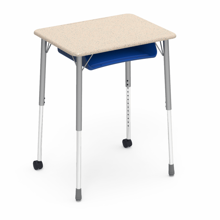 Virco ZUMA Series Student Desk with Book Box Adj Height 26"W x 20"D x 22"-34"H (DESK-ZADJ2026BOXMC2) - SchoolOutlet