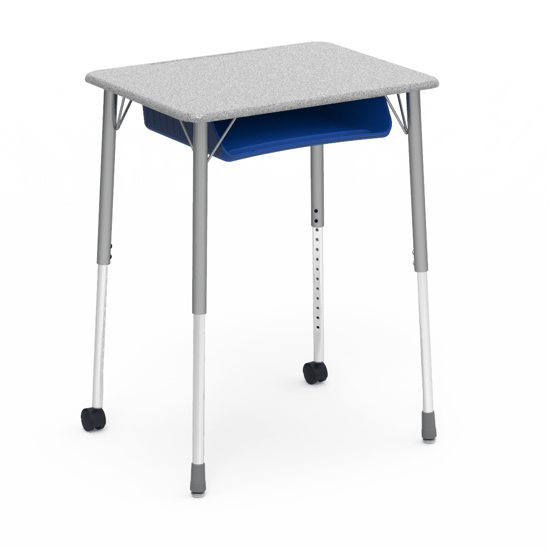 Virco ZUMA Series Student Desk with Book Box Adj Height 26"W x 20"D x 22"-34"H (DESK-ZADJ2026BOXMC2) - SchoolOutlet
