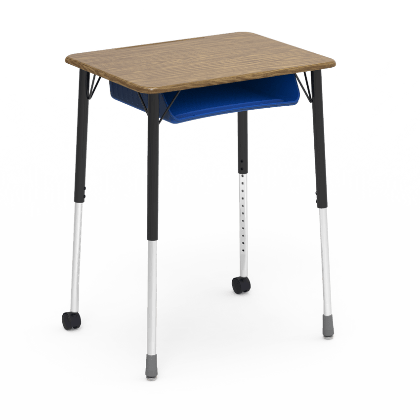 Virco ZUMA Series Student Desk with Book Box Adj Height 26"W x 20"D x 22"-34"H (DESK-ZADJ2026BOXMC2) - SchoolOutlet