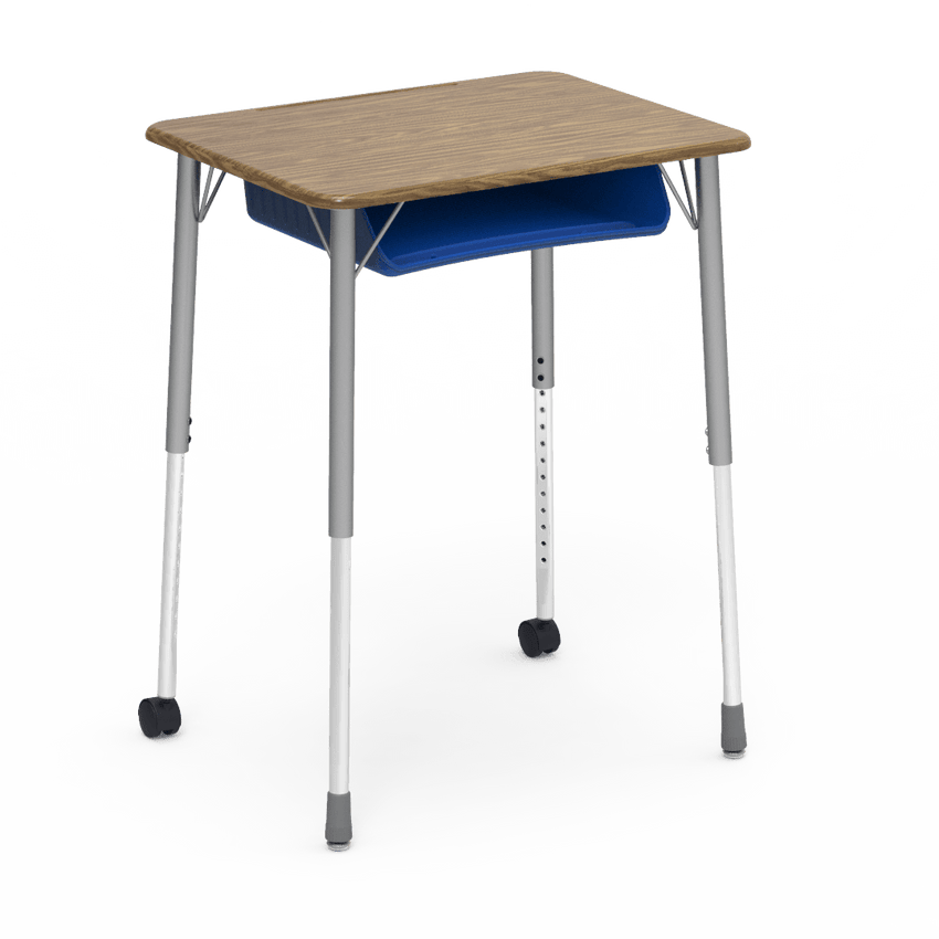 Virco ZUMA Series Student Desk with Book Box Adj Height 26"W x 20"D x 22"-34"H (DESK-ZADJ2026BOXMC2) - SchoolOutlet