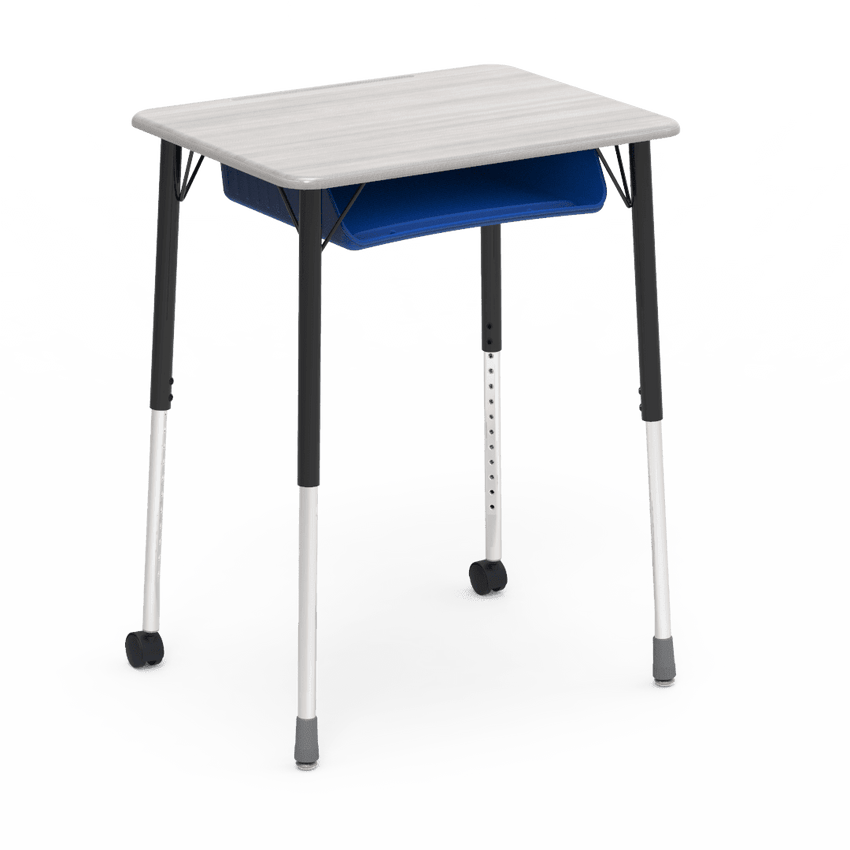Virco ZUMA Series Student Desk with Book Box Adj Height 26"W x 20"D x 22"-34"H (DESK-ZADJ2026BOXMC2) - SchoolOutlet