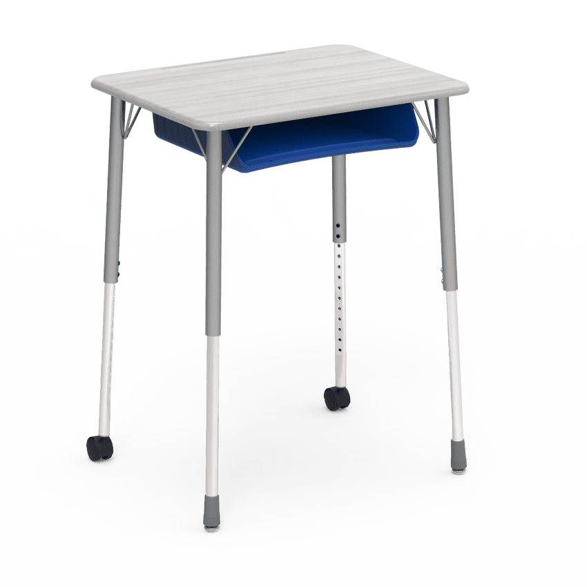Virco ZUMA Series Student Desk with Book Box Adj Height 26"W x 20"D x 22"-34"H (DESK-ZADJ2026BOXMC2) - SchoolOutlet