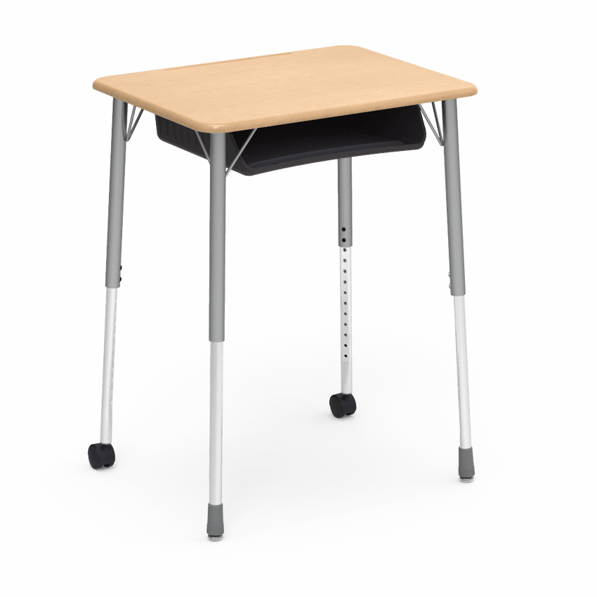 Virco ZUMA Series Student Desk with Book Box Adj Height 26"W x 20"D x 22"-34"H (DESK-ZADJ2026BOXMC2) - SchoolOutlet