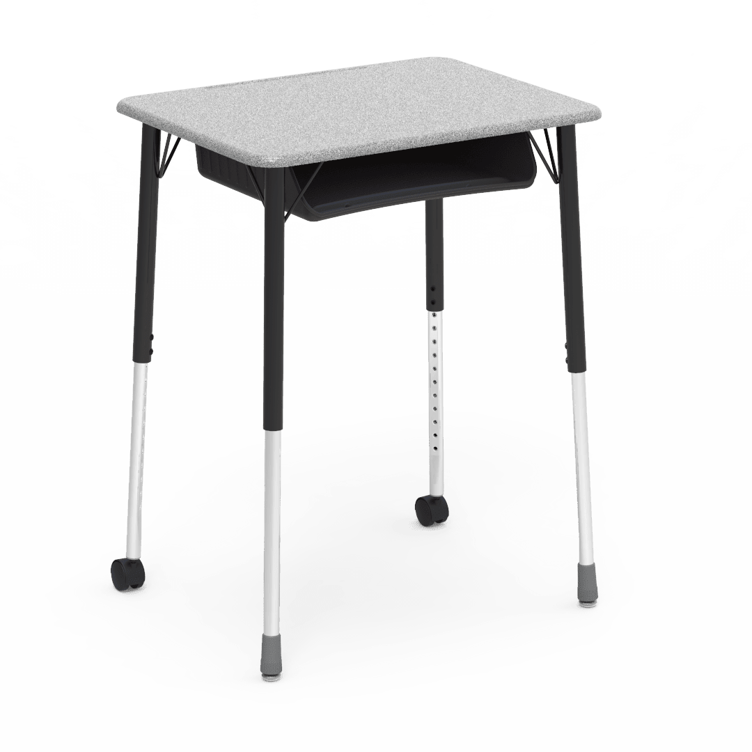 Virco ZUMA Series Student Desk with Book Box Adj Height 26"W x 20"D x 22"-34"H (DESK-ZADJ2026BOXMC2) - SchoolOutlet