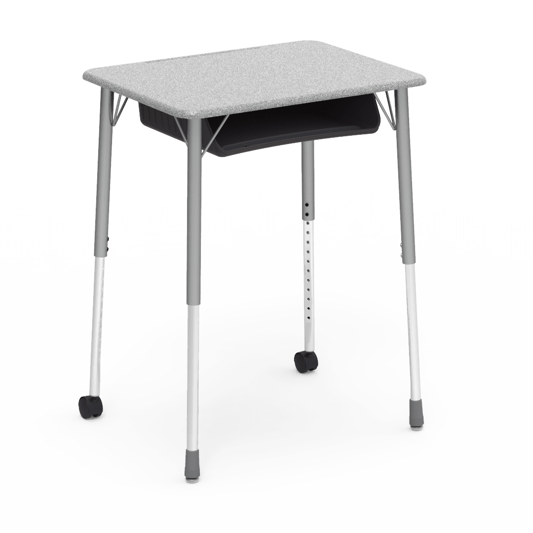 Virco ZUMA Series Student Desk with Book Box Adj Height 26"W x 20"D x 22"-34"H (DESK-ZADJ2026BOXMC2) - SchoolOutlet