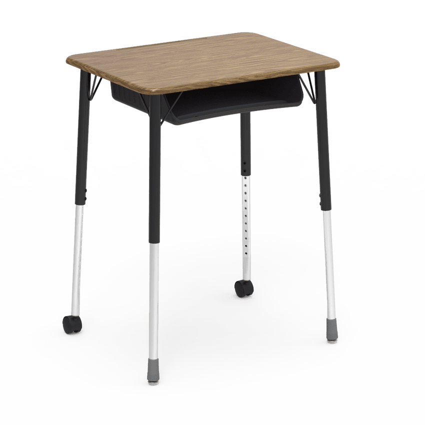 Virco ZUMA Series Student Desk with Book Box Adj Height 26"W x 20"D x 22"-34"H (DESK-ZADJ2026BOXMC2) - SchoolOutlet