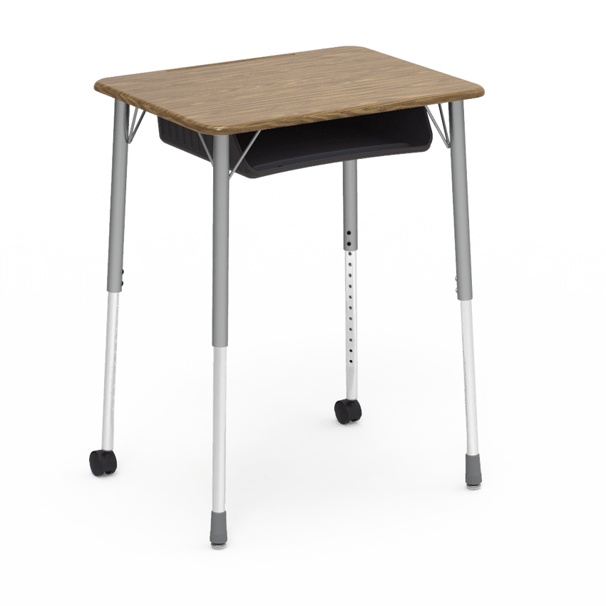 Virco ZUMA Series Student Desk with Book Box Adj Height 26"W x 20"D x 22"-34"H (DESK-ZADJ2026BOXMC2) - SchoolOutlet
