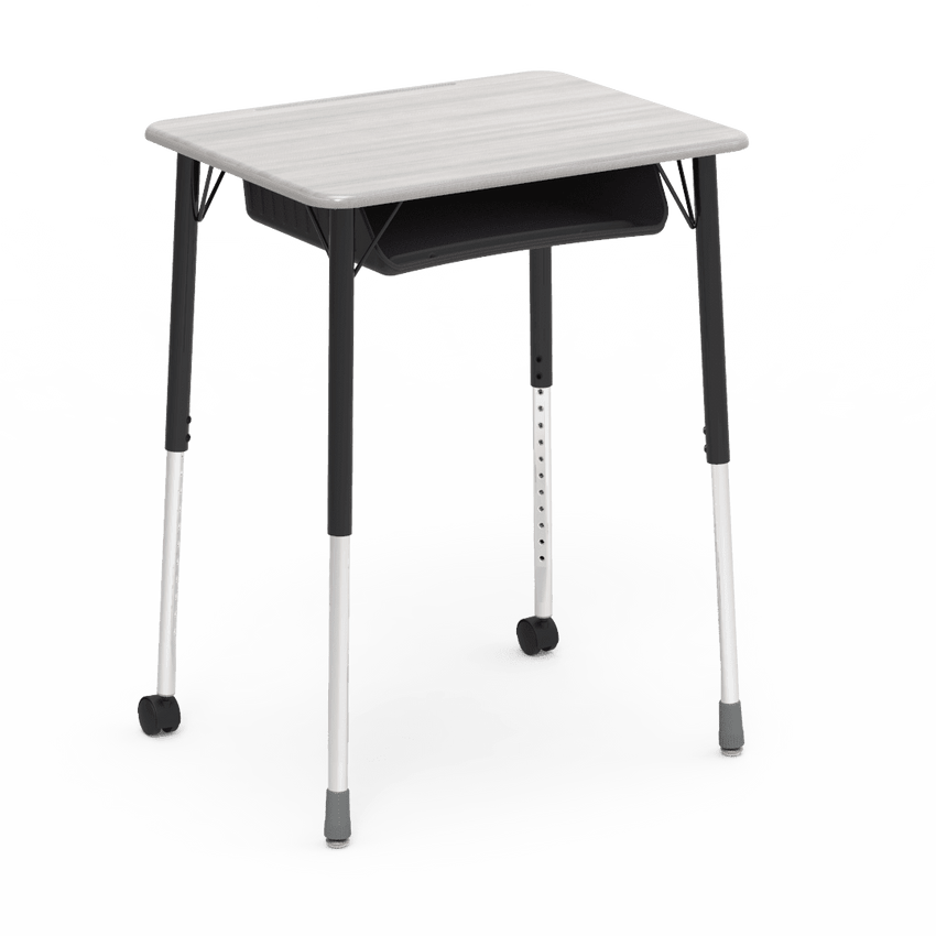 Virco ZUMA Series Student Desk with Book Box Adj Height 26"W x 20"D x 22"-34"H (DESK-ZADJ2026BOXMC2) - SchoolOutlet
