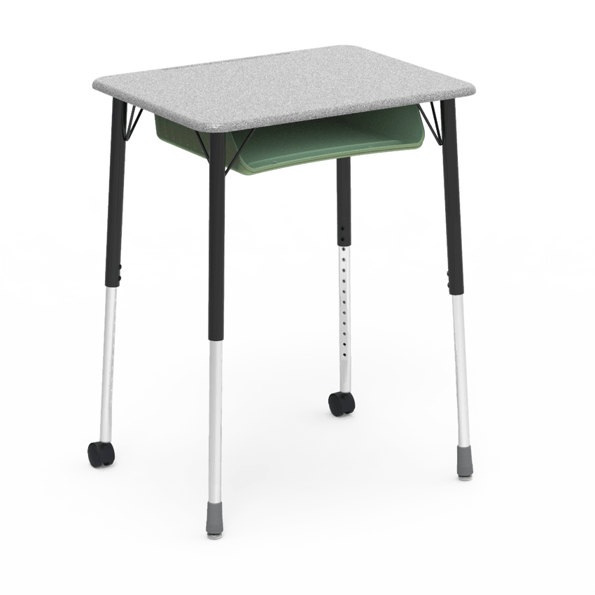Virco ZUMA Series Student Desk with Book Box Adj Height 26"W x 20"D x 22"-34"H (DESK-ZADJ2026BOXMC2) - SchoolOutlet