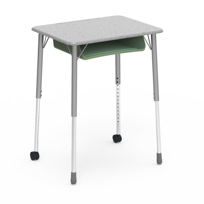 Virco ZUMA Series Student Desk with Book Box Adj Height 26"W x 20"D x 22"-34"H (DESK-ZADJ2026BOXMC2) - SchoolOutlet