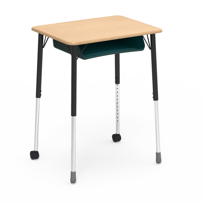 Virco ZUMA Series Student Desk with Book Box Adj Height 26"W x 20"D x 22"-34"H (DESK-ZADJ2026BOXMC2) - SchoolOutlet