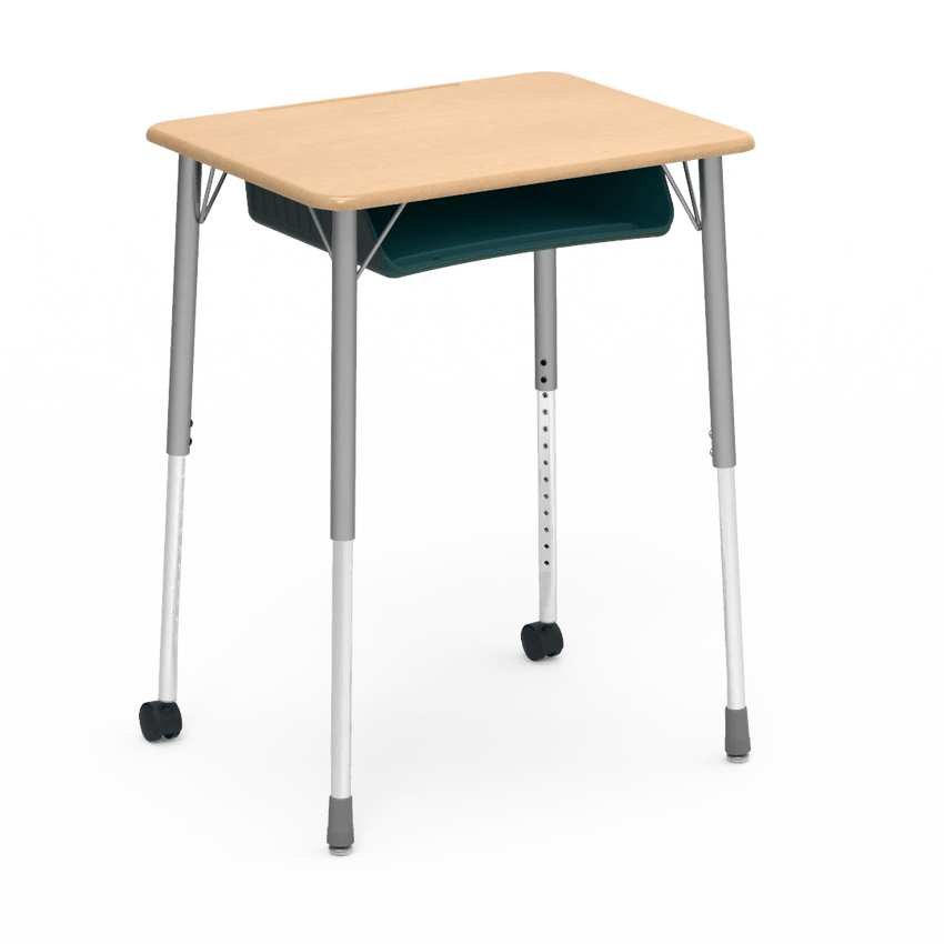 Virco ZUMA Series Student Desk with Book Box Adj Height 26"W x 20"D x 22"-34"H (DESK-ZADJ2026BOXMC2) - SchoolOutlet