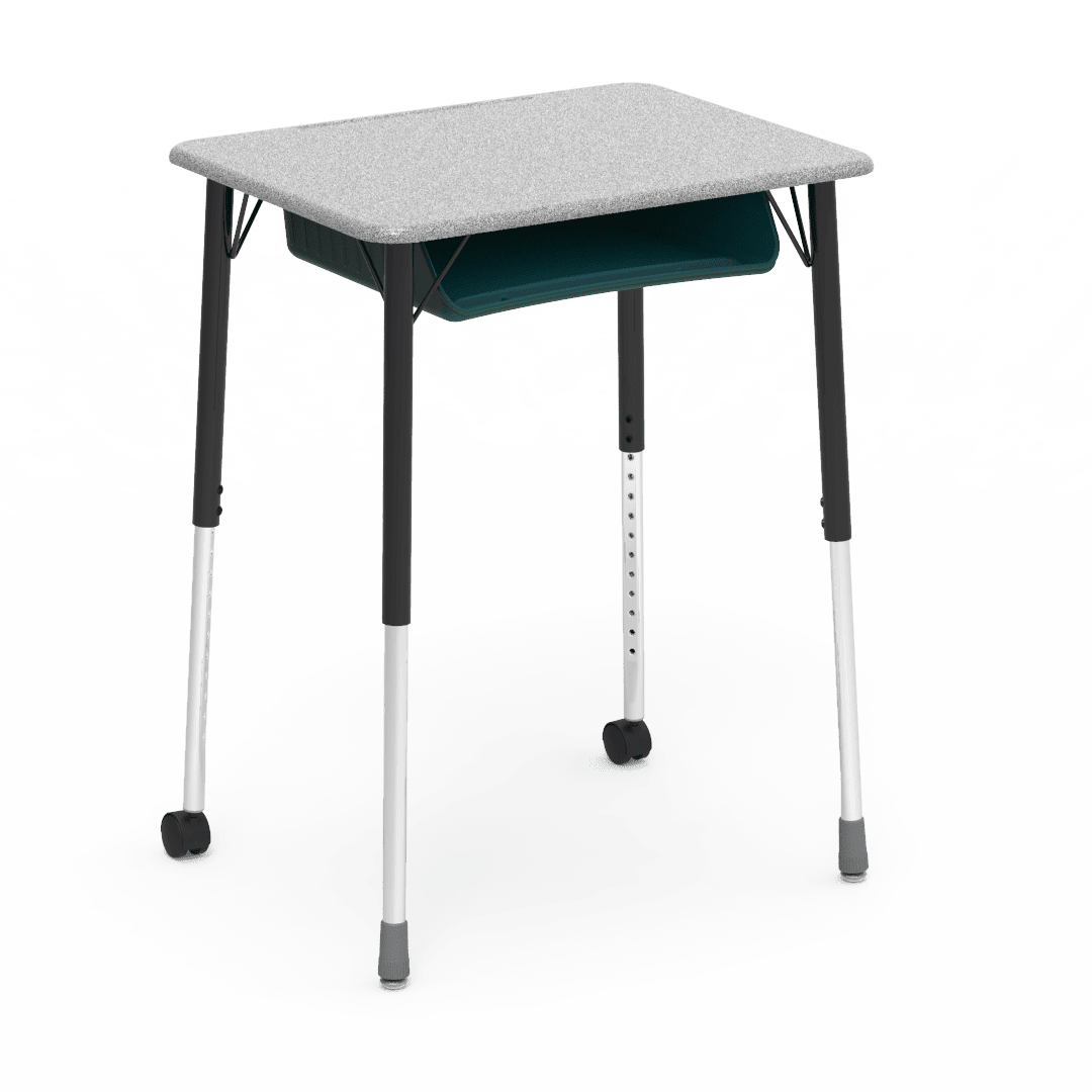 Virco ZUMA Series Student Desk with Book Box Adj Height 26"W x 20"D x 22"-34"H (DESK-ZADJ2026BOXMC2) - SchoolOutlet