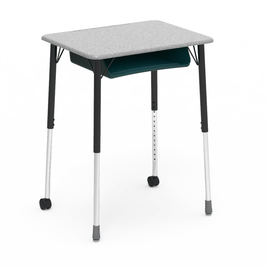 Virco ZUMA Series Student Desk with Book Box Adj Height 26"W x 20"D x 22"-34"H (DESK-ZADJ2026BOXMC2) - SchoolOutlet