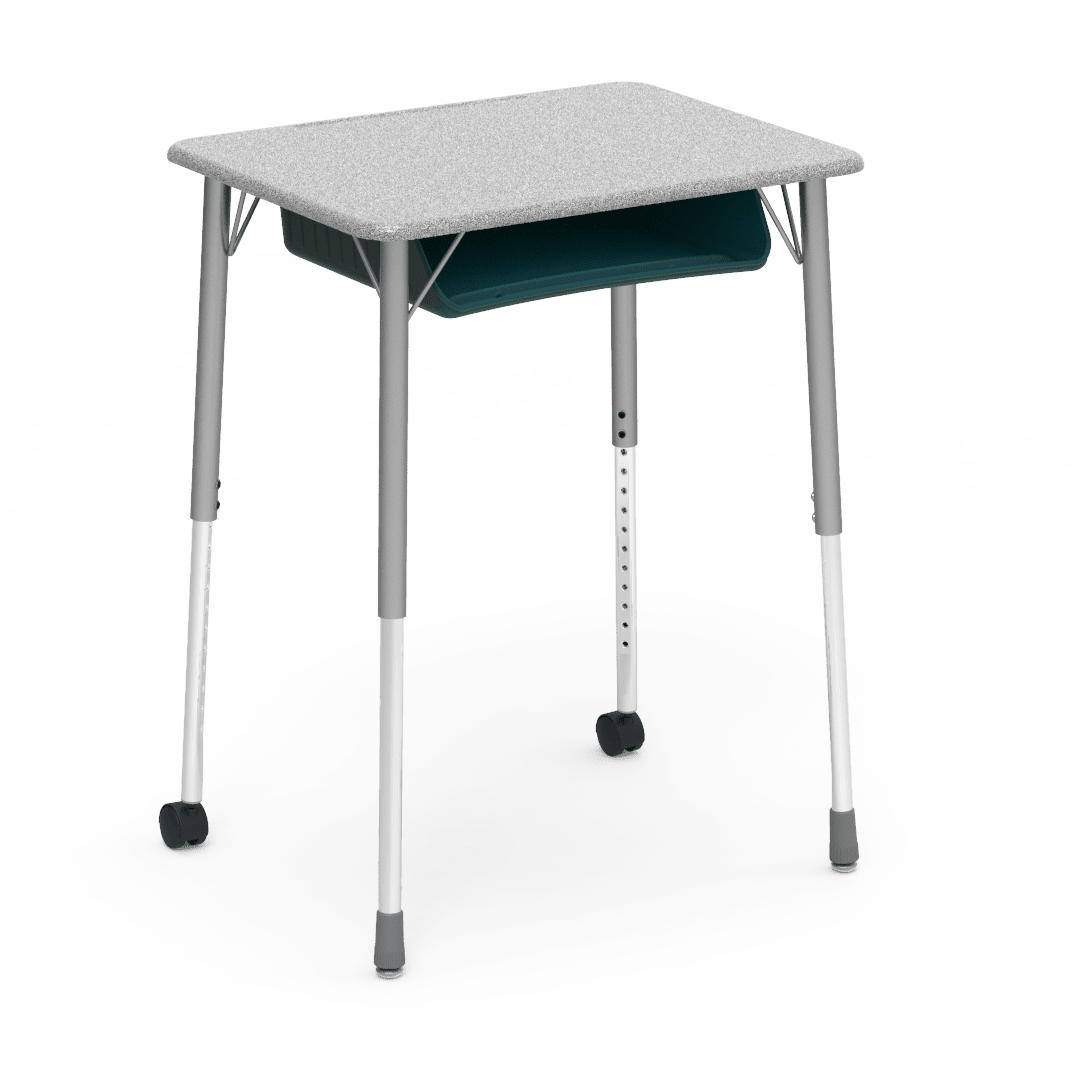 Virco ZUMA Series Student Desk with Book Box Adj Height 26"W x 20"D x 22"-34"H (DESK-ZADJ2026BOXMC2) - SchoolOutlet