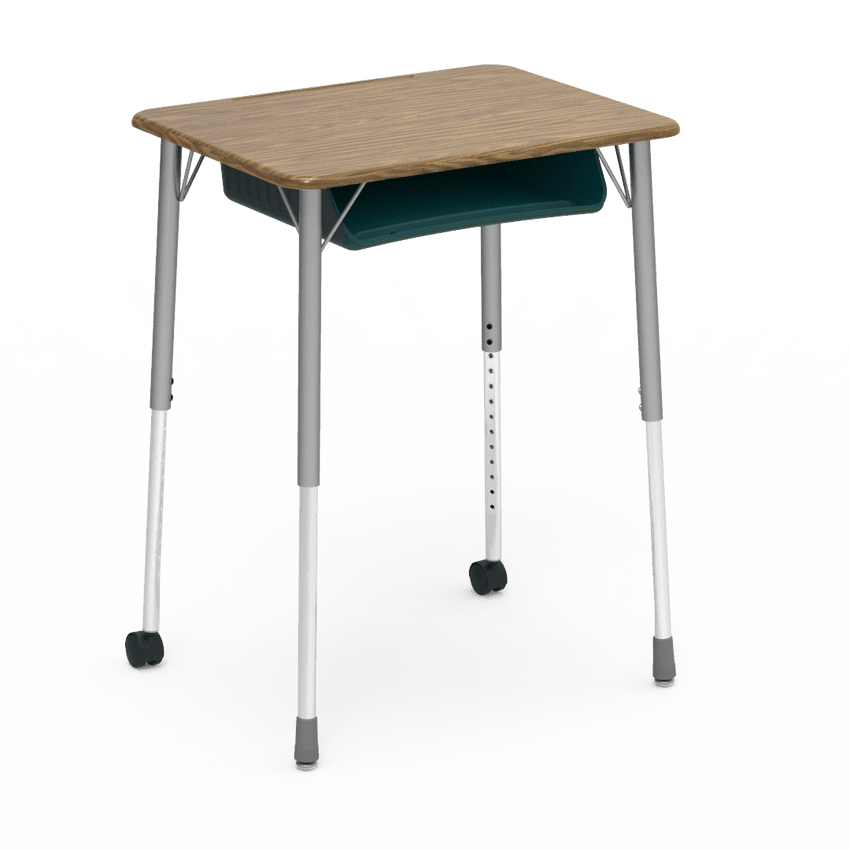 Virco ZUMA Series Student Desk with Book Box Adj Height 26"W x 20"D x 22"-34"H (DESK-ZADJ2026BOXMC2) - SchoolOutlet