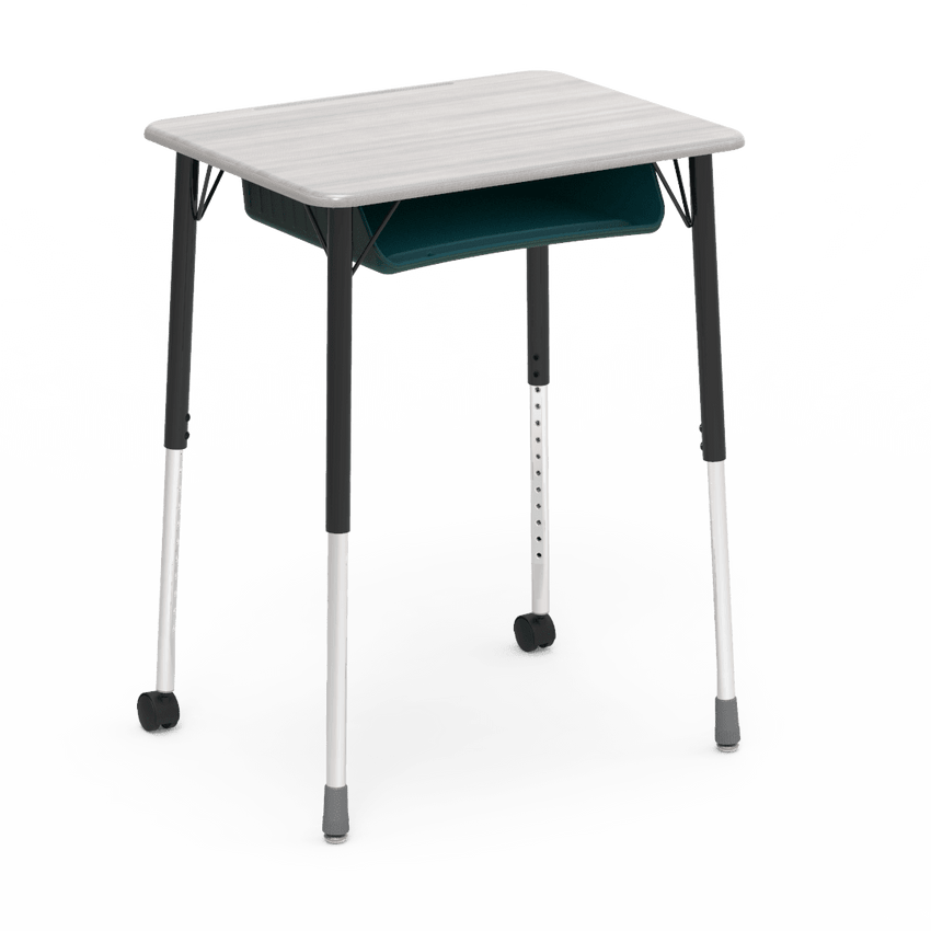 Virco ZUMA Series Student Desk with Book Box Adj Height 26"W x 20"D x 22"-34"H (DESK-ZADJ2026BOXMC2) - SchoolOutlet