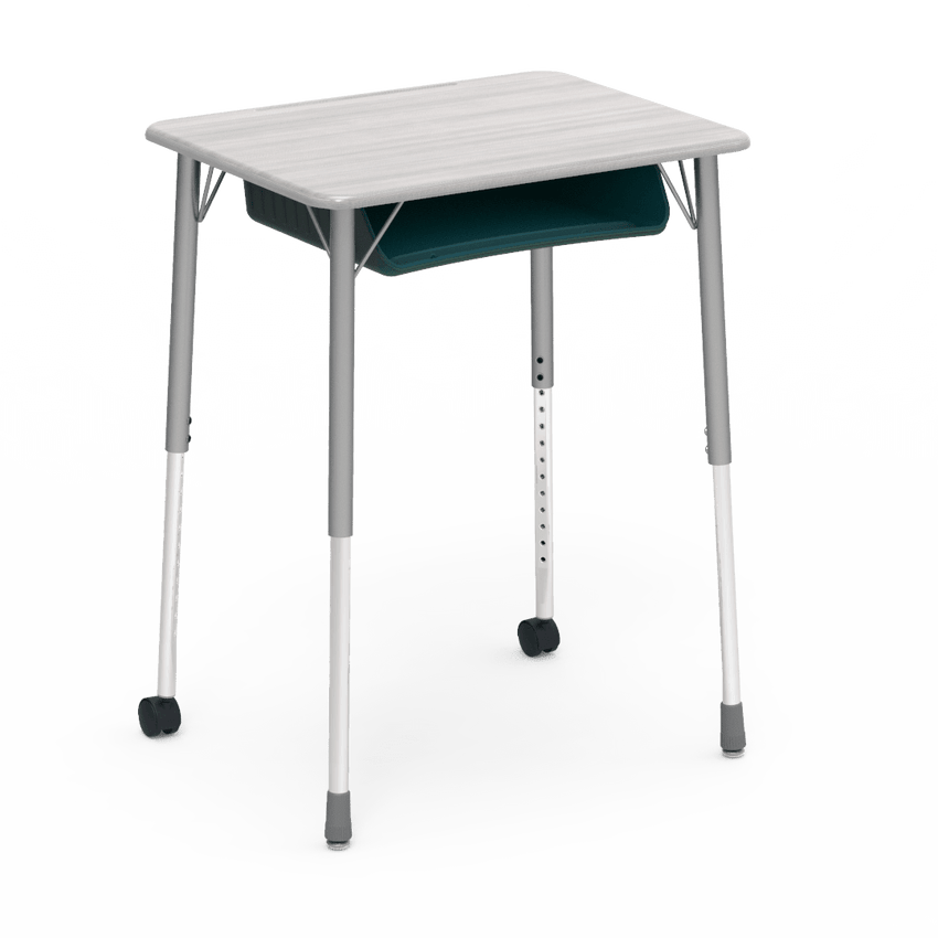 Virco ZUMA Series Student Desk with Book Box Adj Height 26"W x 20"D x 22"-34"H (DESK-ZADJ2026BOXMC2) - SchoolOutlet