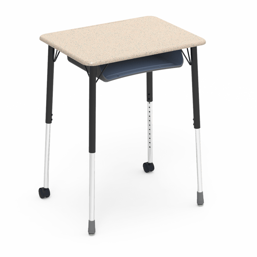 Virco ZUMA Series Student Desk with Book Box Adj Height 26"W x 20"D x 22"-34"H (DESK-ZADJ2026BOXMC2) - SchoolOutlet