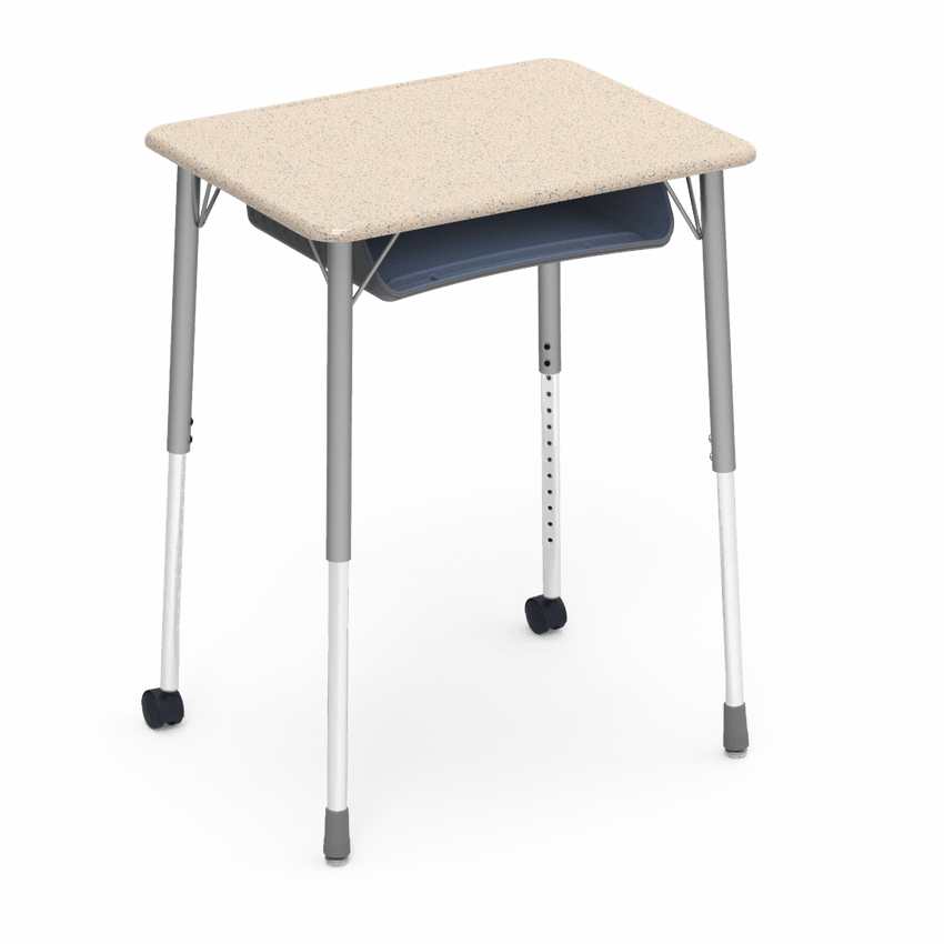 Virco ZUMA Series Student Desk with Book Box Adj Height 26"W x 20"D x 22"-34"H (DESK-ZADJ2026BOXMC2) - SchoolOutlet