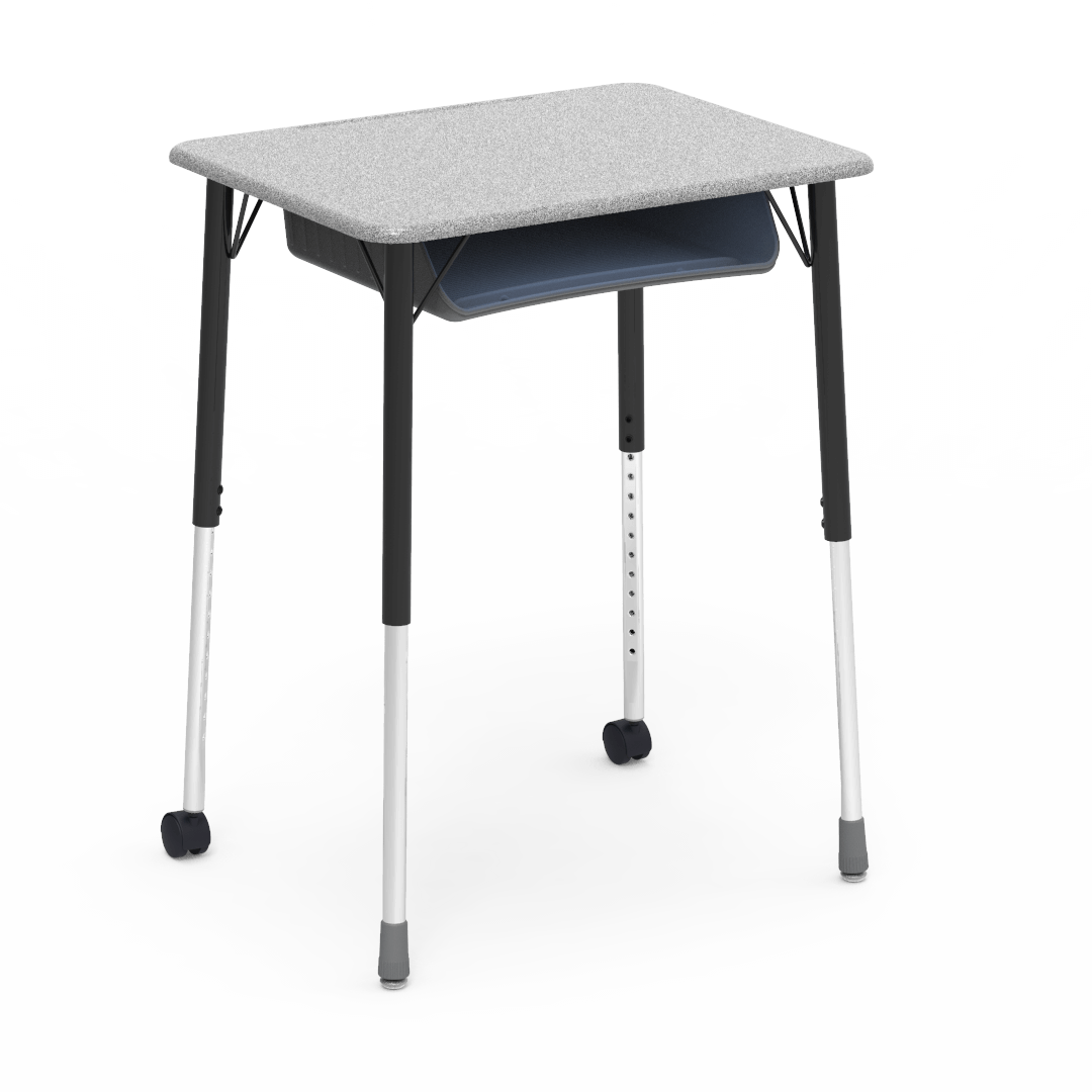 Virco ZUMA Series Student Desk with Book Box Adj Height 26"W x 20"D x 22"-34"H (DESK-ZADJ2026BOXMC2) - SchoolOutlet
