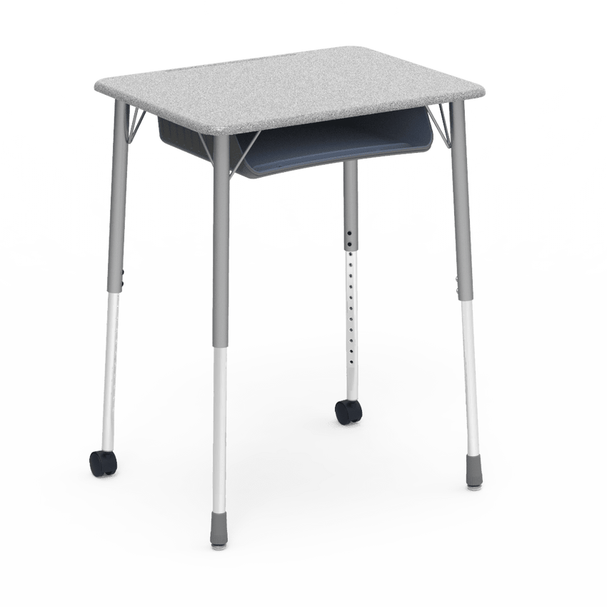 Virco ZUMA Series Student Desk with Book Box Adj Height 26"W x 20"D x 22"-34"H (DESK-ZADJ2026BOXMC2) - SchoolOutlet