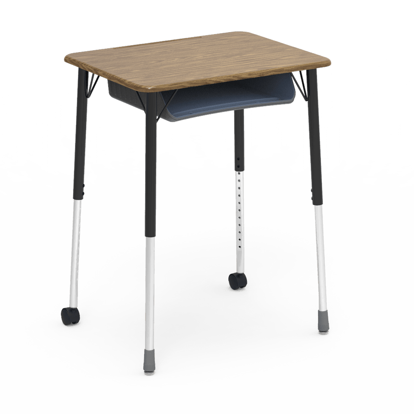 Virco ZUMA Series Student Desk with Book Box Adj Height 26"W x 20"D x 22"-34"H (DESK-ZADJ2026BOXMC2) - SchoolOutlet