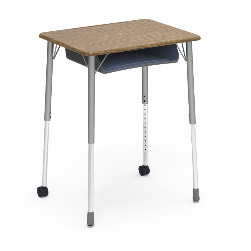 Virco ZUMA Series Student Desk with Book Box Adj Height 26"W x 20"D x 22"-34"H (DESK-ZADJ2026BOXMC2) - SchoolOutlet