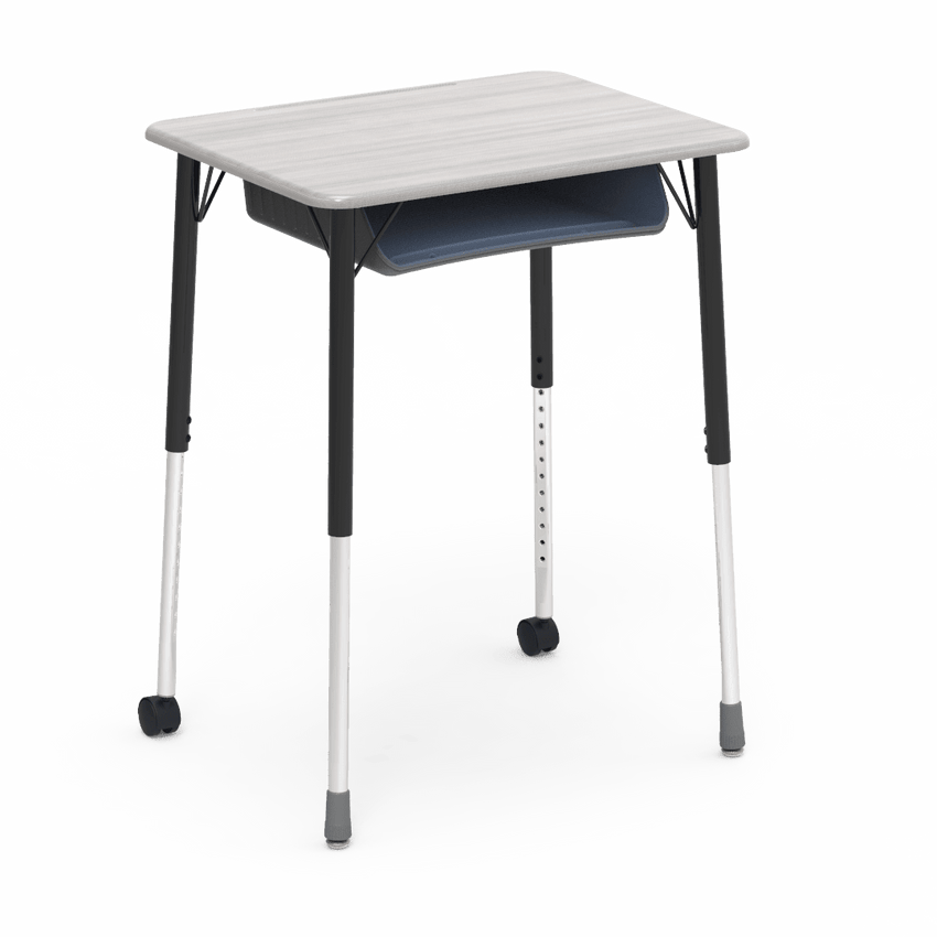 Virco ZUMA Series Student Desk with Book Box Adj Height 26"W x 20"D x 22"-34"H (DESK-ZADJ2026BOXMC2) - SchoolOutlet