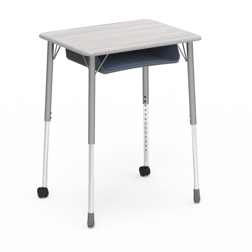 Virco ZUMA Series Student Desk with Book Box Adj Height 26"W x 20"D x 22"-34"H (DESK-ZADJ2026BOXMC2) - SchoolOutlet