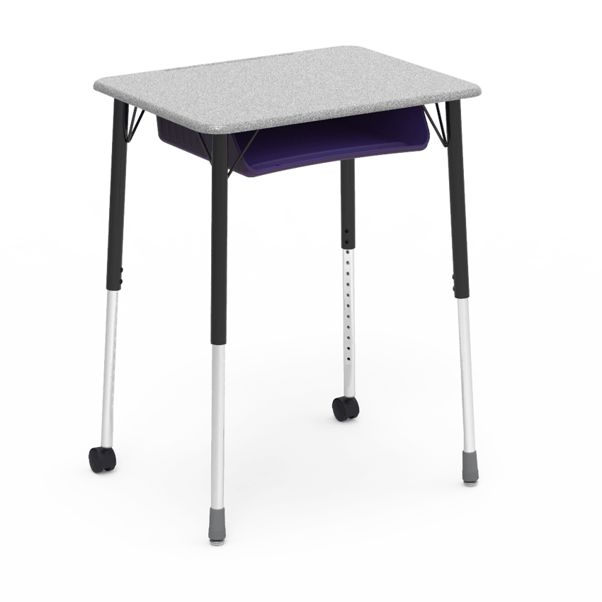 Virco ZUMA Series Student Desk with Book Box Adj Height 26"W x 20"D x 22"-34"H (DESK-ZADJ2026BOXMC2) - SchoolOutlet