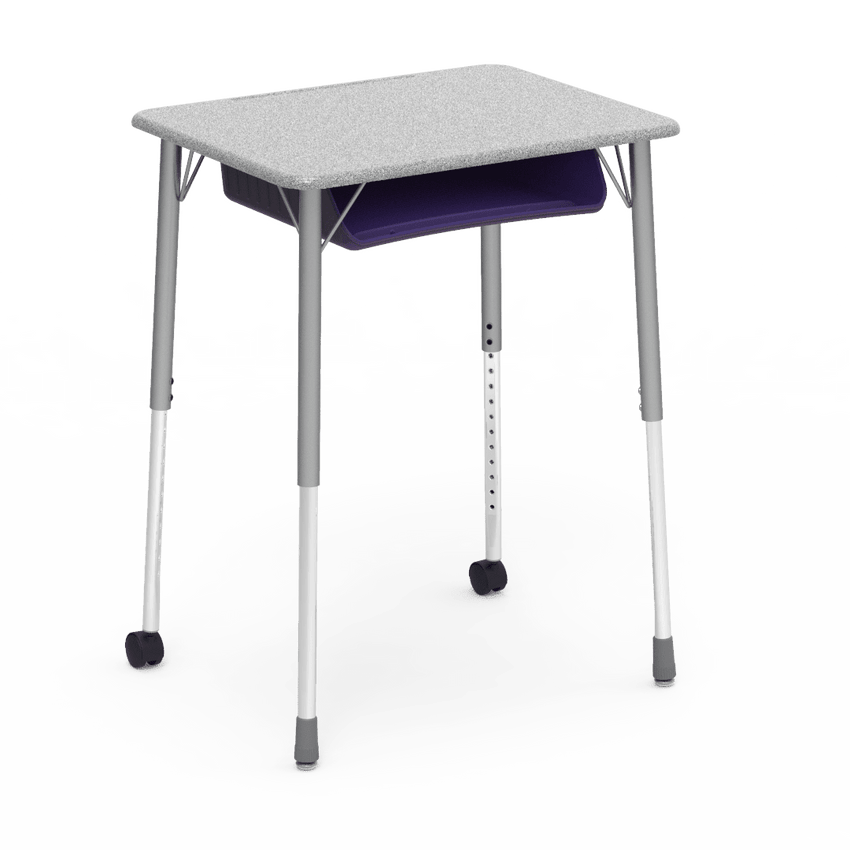 Virco ZUMA Series Student Desk with Book Box Adj Height 26"W x 20"D x 22"-34"H (DESK-ZADJ2026BOXMC2) - SchoolOutlet