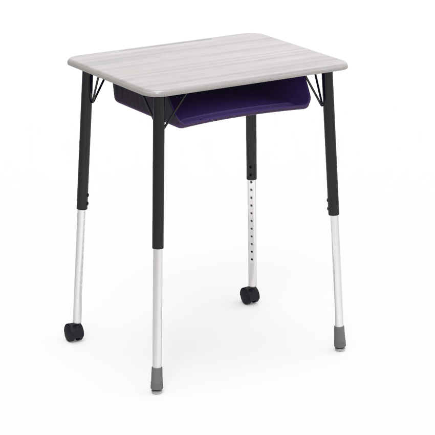 Virco ZUMA Series Student Desk with Book Box Adj Height 26"W x 20"D x 22"-34"H (DESK-ZADJ2026BOXMC2) - SchoolOutlet