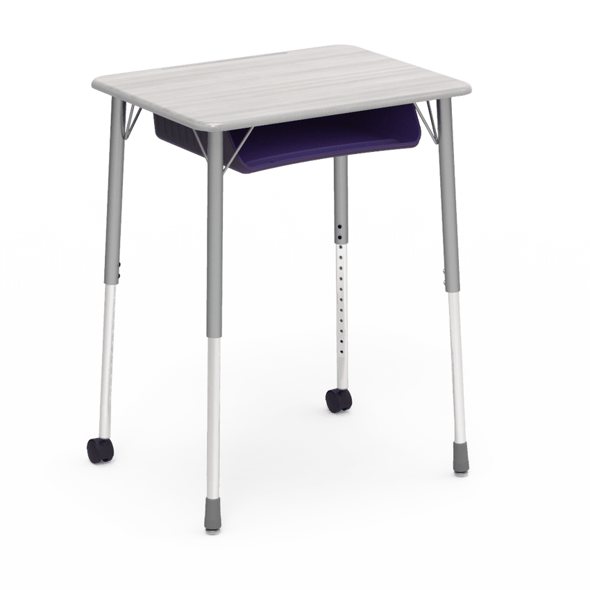 Virco ZUMA Series Student Desk with Book Box Adj Height 26"W x 20"D x 22"-34"H (DESK-ZADJ2026BOXMC2) - SchoolOutlet